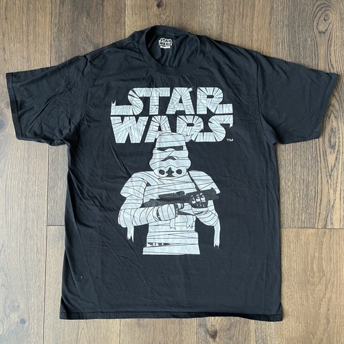 Star Wars Mummy Storm Trooper Halloween Black Tshirt Adult L