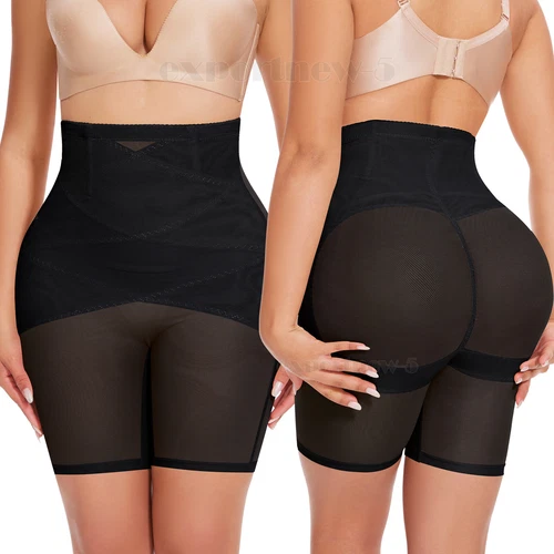 Bauchkontrolle hochtaillierte Shorts Gürtelhose Body Shaper Oberschenkel schlanker Shapewear - Bild 1 von 32