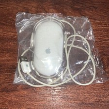 Apple Pro Mouse - Clear/White USB Optical - Vintage Working Good Condition