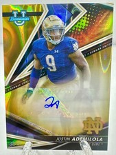 2022/23 Bowman's Best University JUSTIN ADEMILOLA Gold Lava Refractor AUTO #/75