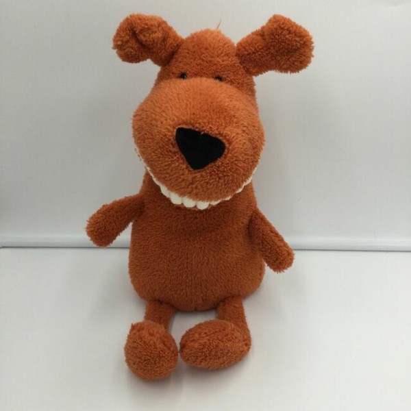 Jellycat Toothy Mutt Puppy Dog Orange Plush Soft Toy Stuffed 15" Animal
