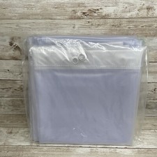 NEW SOLID WATER REPELLANT BATHROOM SHOWER CURTAIN VINYL LINER FROSTY 132x70in