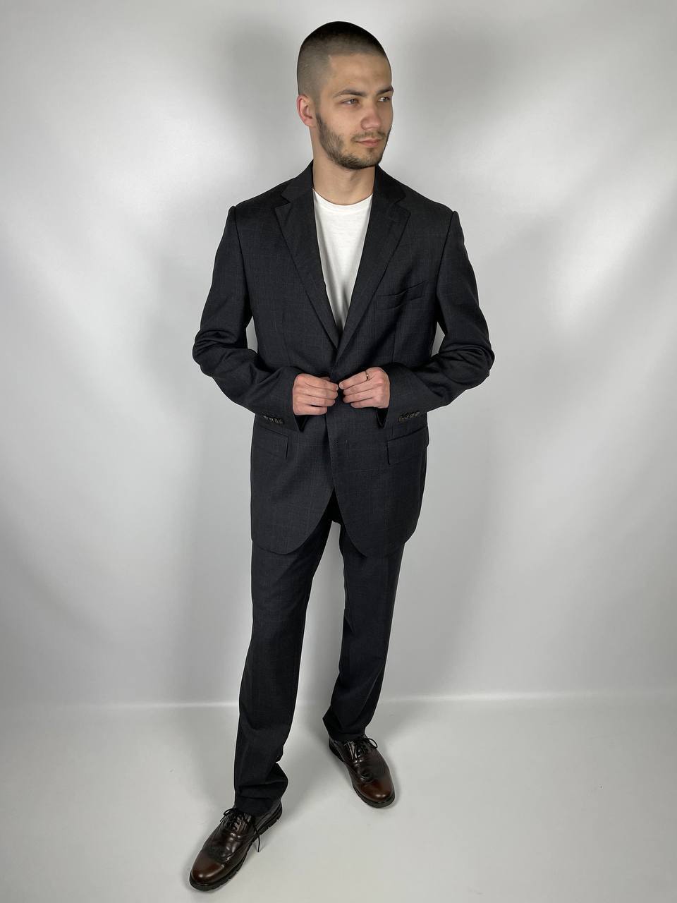 Luigi Bianchi Mantova Wool Grey Suit Gem