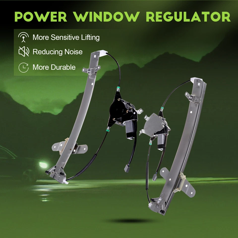 For 1998-2011 Lincoln Town Car Power Window Regulator Front Left Right w/ Motor - Image 3 of 4