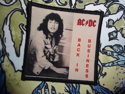 AC/DC AC DC Patch Aufnaher Kutte  Hard Rock, Bluesrock, Rock  n  Roll Back
