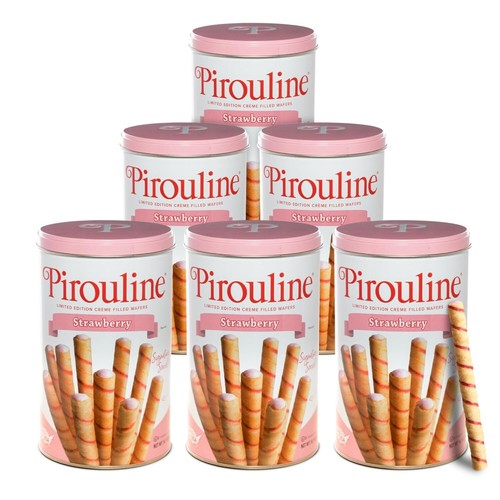 Rolled Wafers – Strawberry – Rolled Wafer Sticks, Crème Filled Wafers, Rolled Co