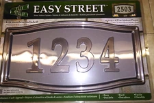 Whitehall - Easy Street Address Plaque 15.5" W x 8" h x .5" D - Bronze