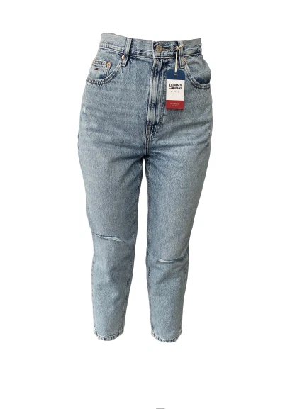 Tommy jeans high rise tapered tj silver lt deals
