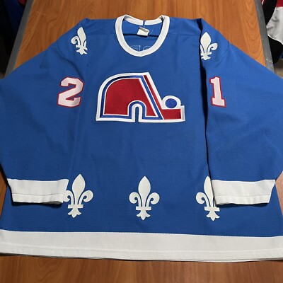 Peter Forsberg Nordiques Uniform Forsberg Quebec Nordiques Jersey