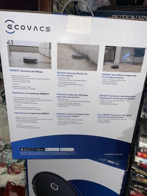 Ecovacs Deebot OZMOT5 Black Robotic Vacuum Cleaner