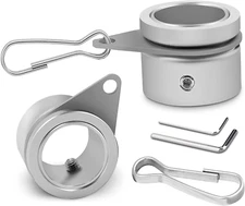 Flag Pole Rings, Aluminum Alloy Flagpole Rings 360° Rotating anti Wrap 