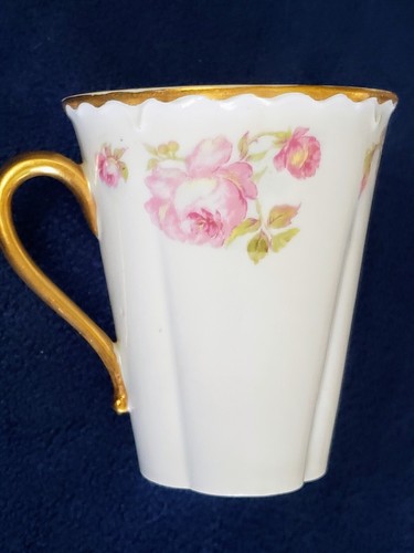 5 Sets LIMOGES HAVILAND ROSE rosa gelb flache Demitasse Tassen & Untertassen Schleiger - Bild 12 von 17