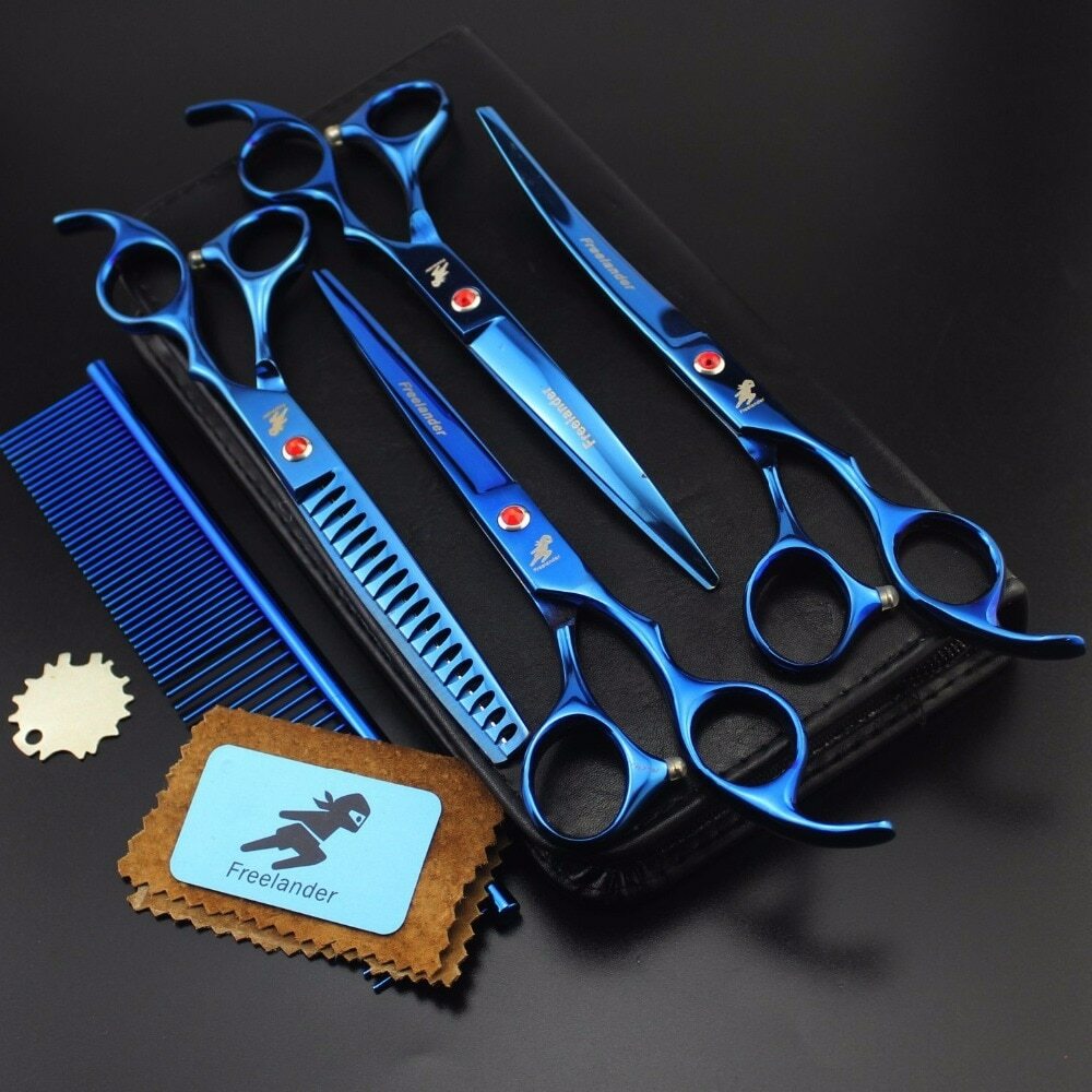 Pet Grooming Scissors Set 7 Inch Professional Dog Shears Hair