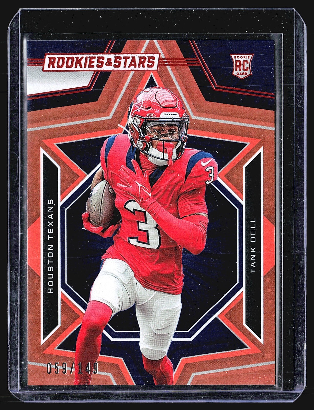 2023 Panini Rookies & Stars - Rookies #184 Tank Dell (RC) Orange /149