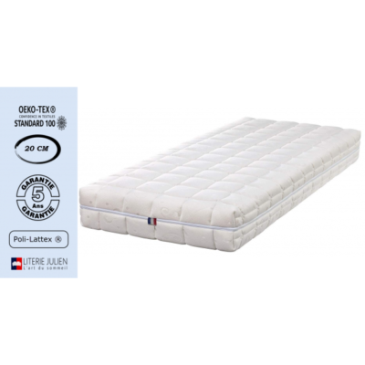 Matelas Provence Literie Matelas 180x200 x 19,5 cm - Special Sommier Electrique - une Face Soutien Souple et une Face Soutien Ferme - Dehoussable Housse Lavable - reference