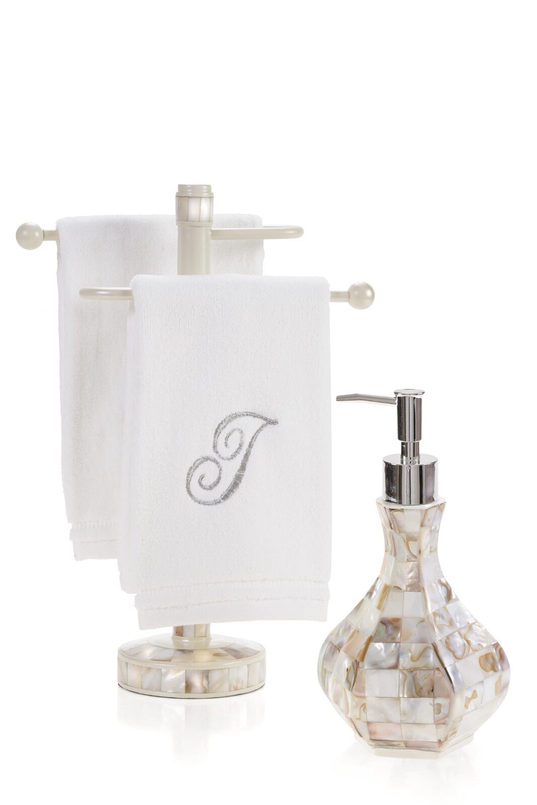 Creative Scents Milano Soap Lotion Dispenser Mother of Pearl ML-76075 Handmade