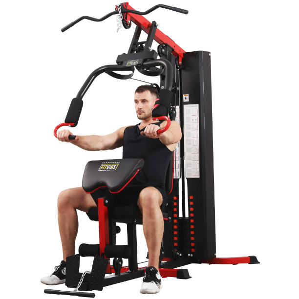 Multifunctional Home Gym System Full Body Workout Station 330lb Weight ...
