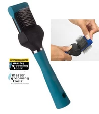 Master Grooming Tools PET HARD Single Wide FLEXIBLE SLICKER BRUSH Mat Breaker