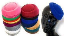 4 x Millinery Mini Hat DIY Craft Wedding Beret Women Pillbox Fascinator Base UK