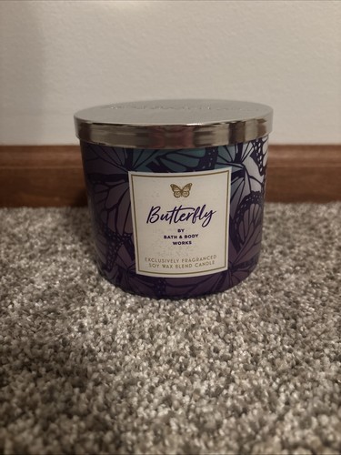 NEW Bath & Body Works Butterfly Scented Candle 3 Wick 14.5 oz | eBay