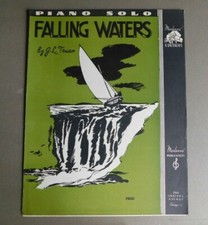 Falling Waters - by J L Truax - 1936 Piano Solo sheet music