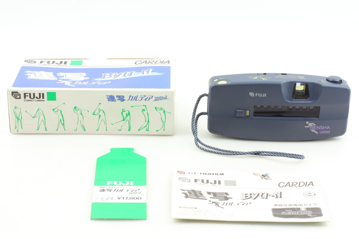 Almost Unused ] Fuji Fujifilm Cardia Rensha Byu-N 8 Film Camera
