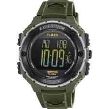 Timex TW4B24100, Expedition Vibrating Alarm Watch, 200 Meter, Chronograph, Shock