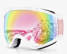 Pink Ski / Snowboard Goggles OTG 100 UV Protection    New