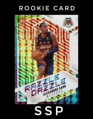 2024-25 Mosaic Alexandre Sarr Razzle Dazzle SSP Rookie RC Wizards Case Hit