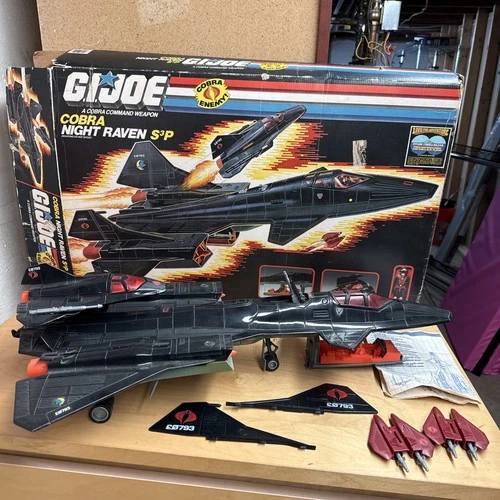 Complete 1986 GI Joe Cobra Night Raven S³P Vehicle  box blueprints FREE Shipping