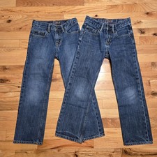 Gap Original Boys Jeans Lot Of 2 Size 8 Adjustable Waist Hook Eye Closure
