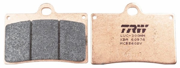 2X Bremsbelagsatz Scheibenbremse Vorne TRW MCB540SV BremsbelÄGe Belagsatz-image