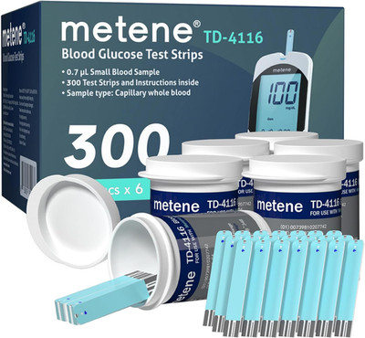 TD-4116 Glucose Test Strips   300 Ct, For metene TD-4116 Monitor Only