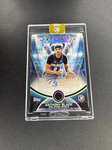 2026 Topps Three - Anthony Black Game time Autograph /49