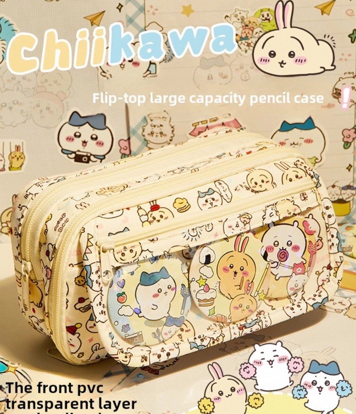 Chiikawa Usagi Pencil Makeup Case Stationery Bag Storage Pouch
