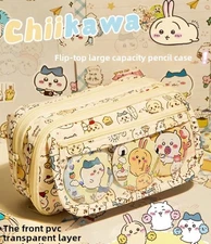 Chiikawa Usagi Pencil Makeup Case Stationery Bag Storage Pouch Etui Toiletry Bag