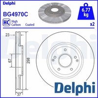 2X Bremsscheibe Delphi BG4970C 2 Bremsscheiben Vorderachse Vorne