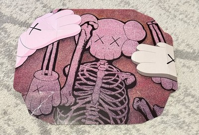 KAWS x Clipse Companion Skelton Cardboard Package Fold Out Rare (14.5  x 11.75 )