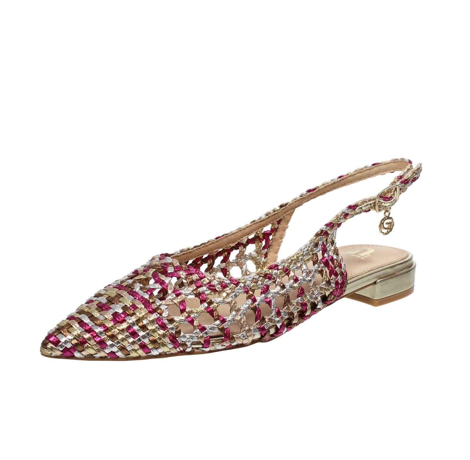 Gold - Gold Pumps mit niedrigem Absatz mehrfarbig - Gre 37 233 cm Schuhe 11590₽