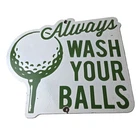 Vintage Golf Sign - Wash Balls Golfing Dealer Porcelain Gas Pump Sign