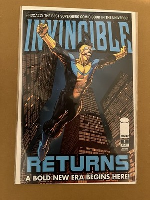 Invincible Returns 1 2nd print - Key 1st Thragg, Low Printed, VF/NM
