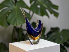 Selten! 4,5 kg 20. Jahrhundert Murano Freiform Untergetauchte Kunst Glas Skulptur 34 cm