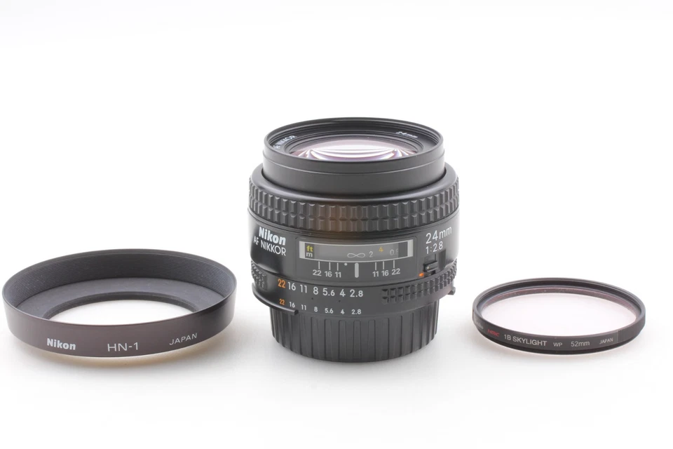 w/ Hood 【 Top Mint 】 Nikon AF Nikkor 24mm f/2.8 Wide Angle Prime Lens From JAPAN - Image 3 of 4