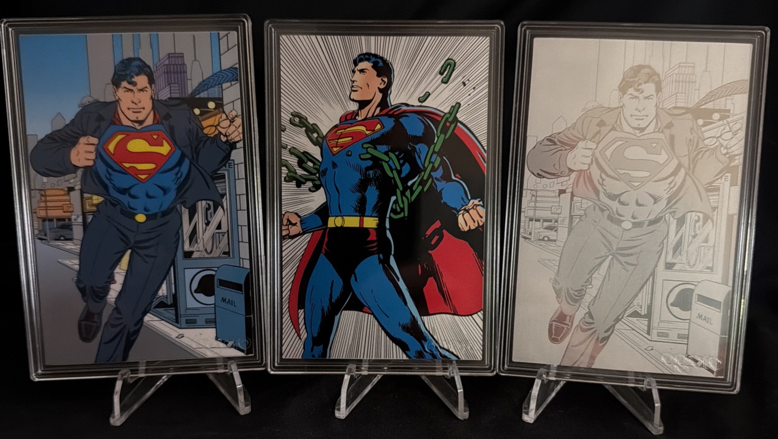 2026 Agora Superman 5g Silver Foil; Tier 1 #2574/3450, 2 #280/1000 & 3 #274/500