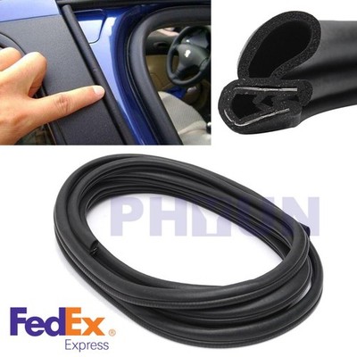 120'' Car Steel Push Mount Weather Stripping Car Kit Door Trunk Rubber Seal Strip