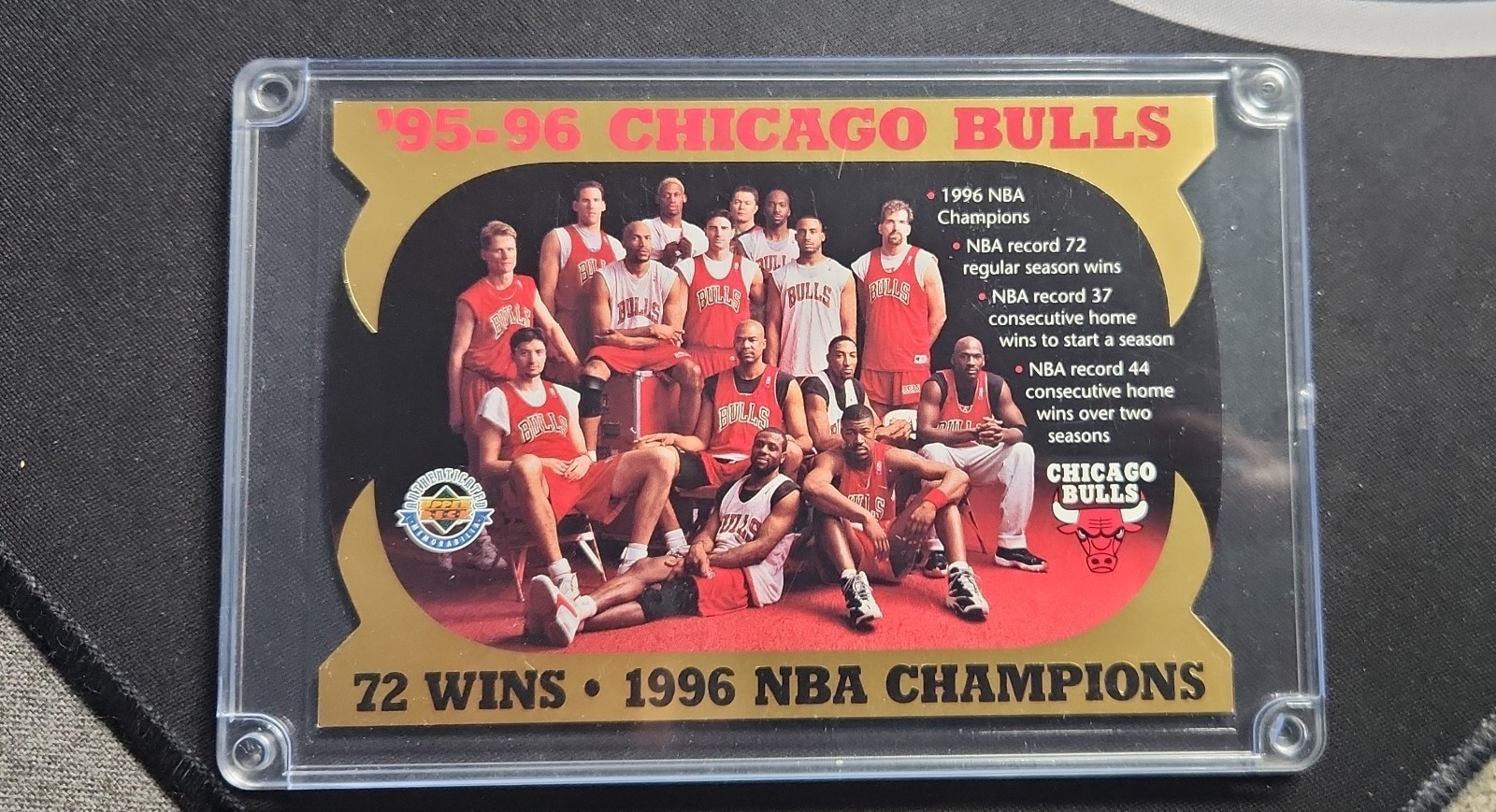 1996 Upper Deck Authenticated - Chicago Bulls #CB72 /10000