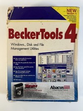 BeckerTools 4 Windows Disk File Utilities Sealed NOS Damaged Box