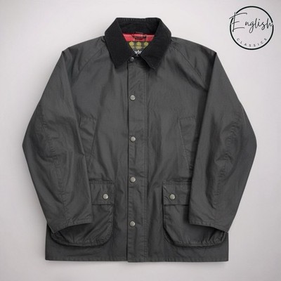 Barbour Ashby Wachsjacke Herren Large schwarz