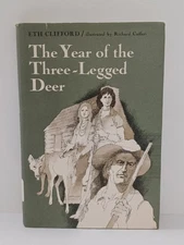 The Year of The Three-Legged Deer by Eth Clifford HC/DJ 1972 1st Print Illustrat