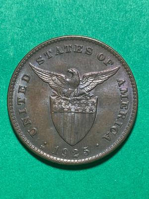US PHILIPPINES ONE CENTAVO 1925-M #1024 (I LISTED SEVERAL ONE CENTAVO COINS-LOOK